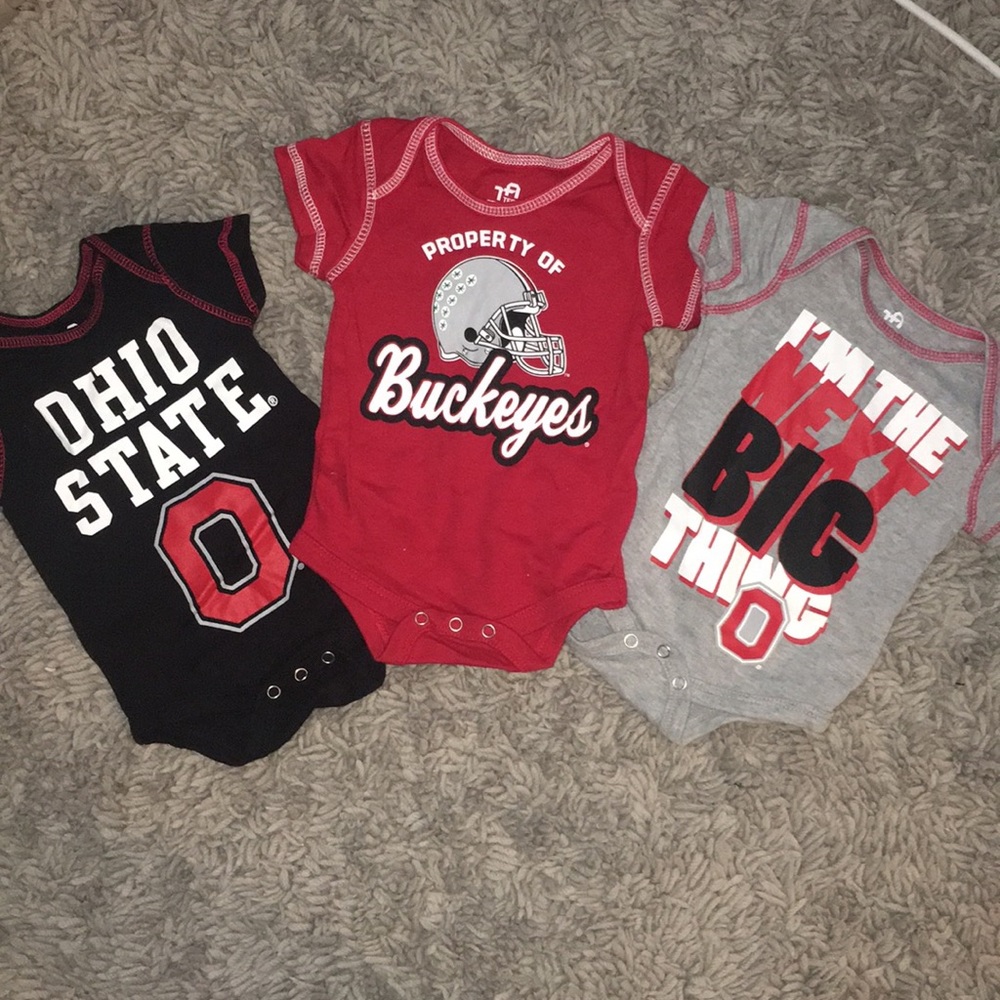 Ohio state baby onesies